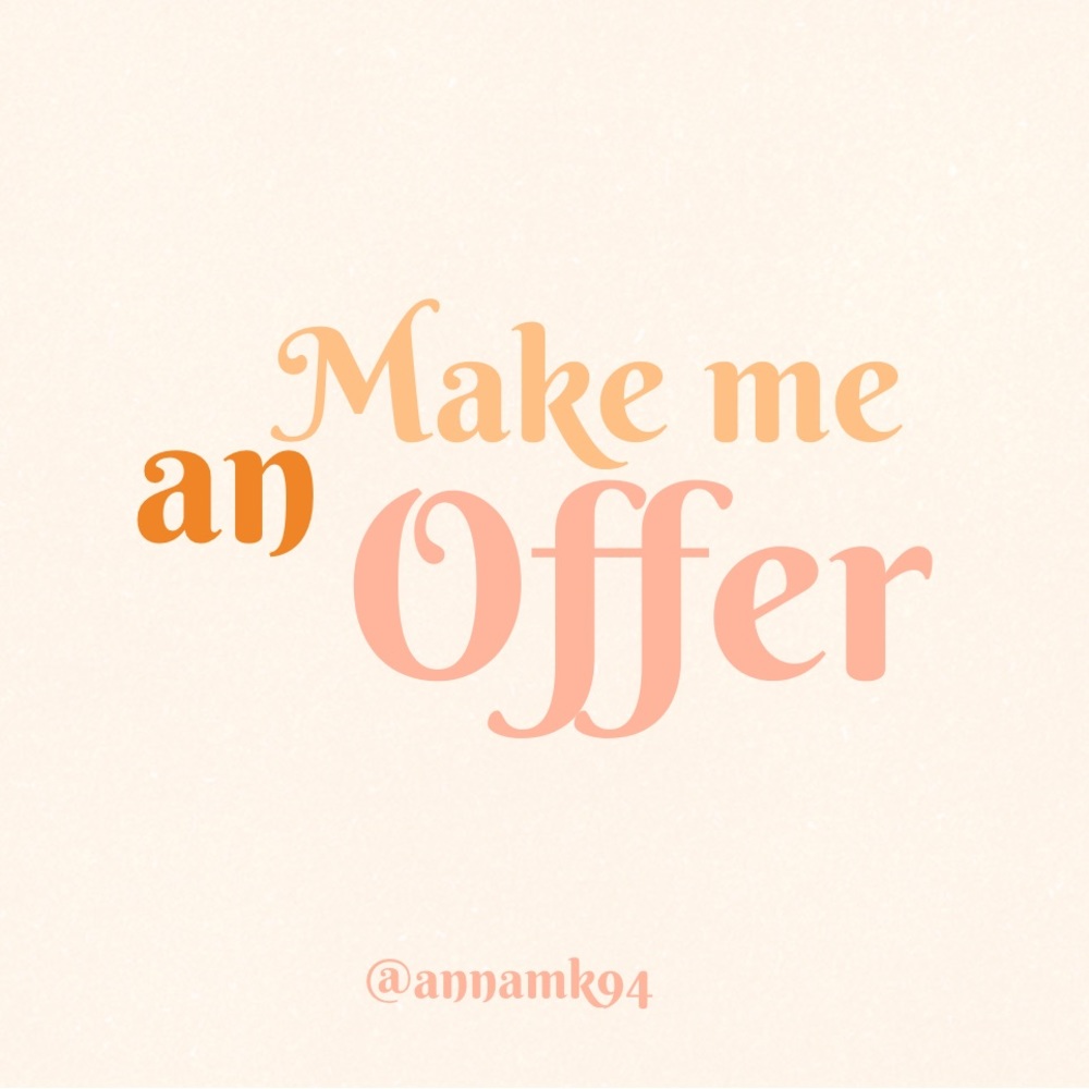 ✨ MAKE ME AN OFFER- ALL REASONABLE OFFERS WILL BE CONSIDERED ✨